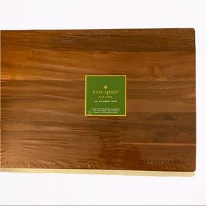 Kate Spade New York All In Good Taste “Don’t Cut Corners” Wood Cutting Board New